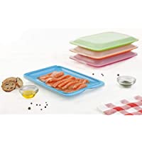 TATAY Lote 6 Porta Embutidos y Alimentos Fresh en Colores Sutidos Azul- Naranja- Verde y Rosa- Medidas 17 x 3.2 x 25.2…